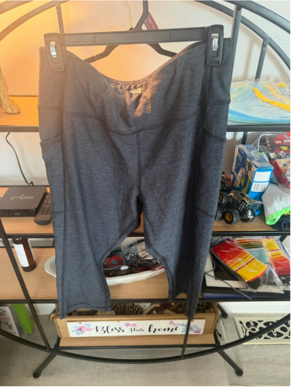 Women's Avia Leggings Size L Grey Athletic Pants